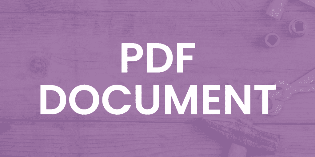 PDF Document Format Banner for Resources.